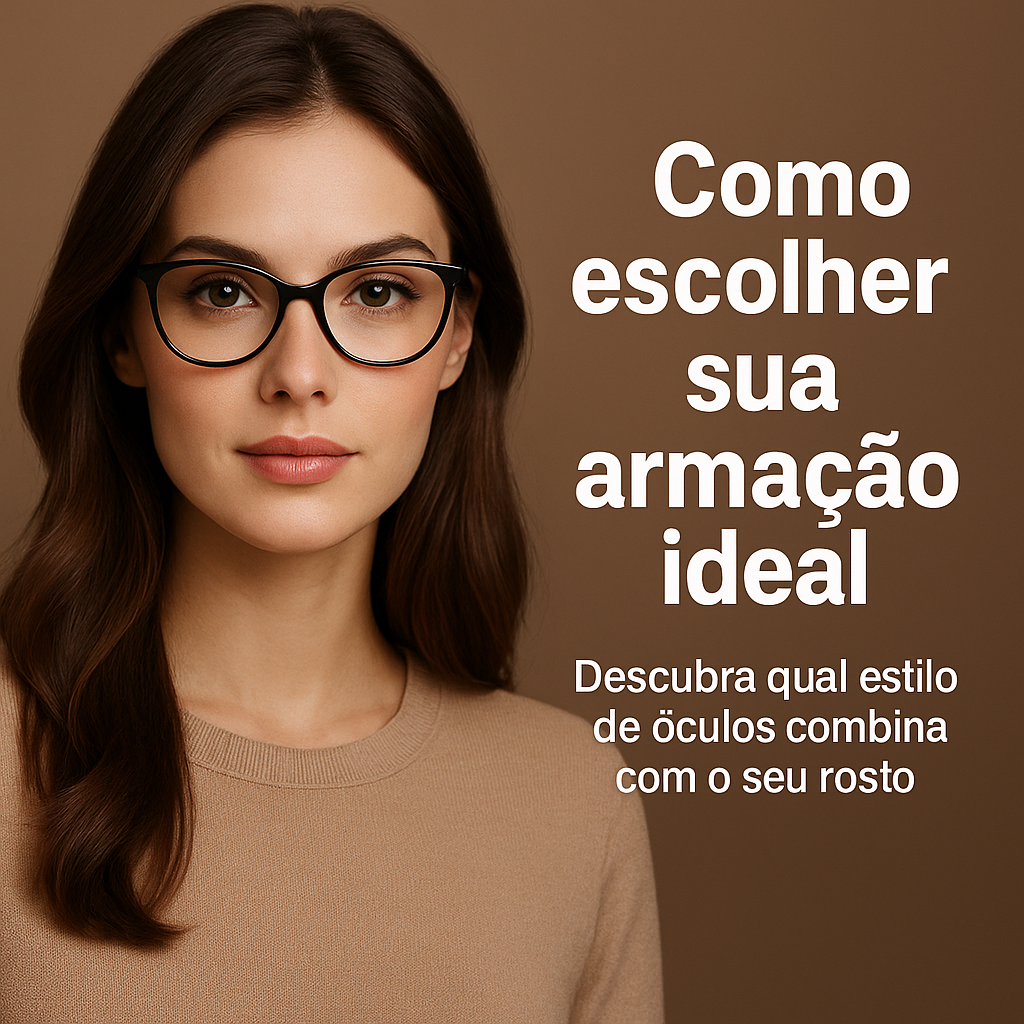 Como escolher a armação de óculos ideal para o seu tipo de rosto