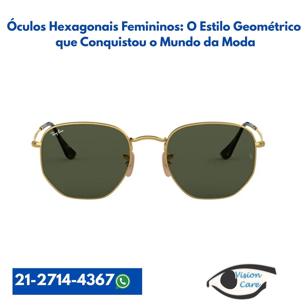 Óculos Hexagonais Femininos