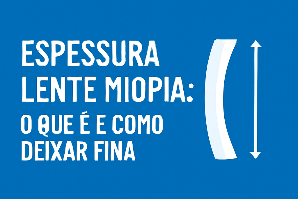 Espessura da Lente para Miopia: O Que é e Como Deixar Fina