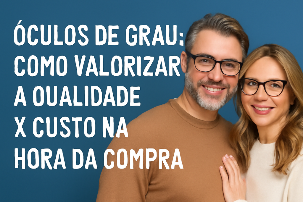 ÓCULOS DE GRAU: COMO VALORIZAR A QUALIDADE X CUSTO