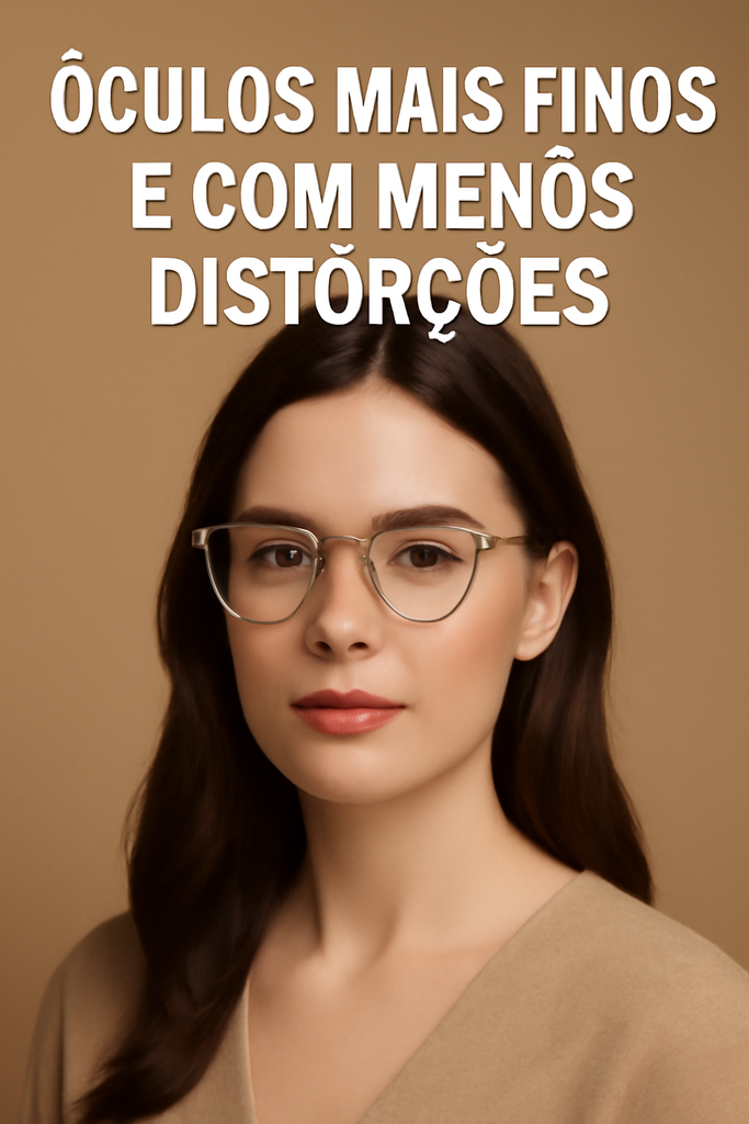 Óculos Mais Finos e com Menos Distorções
