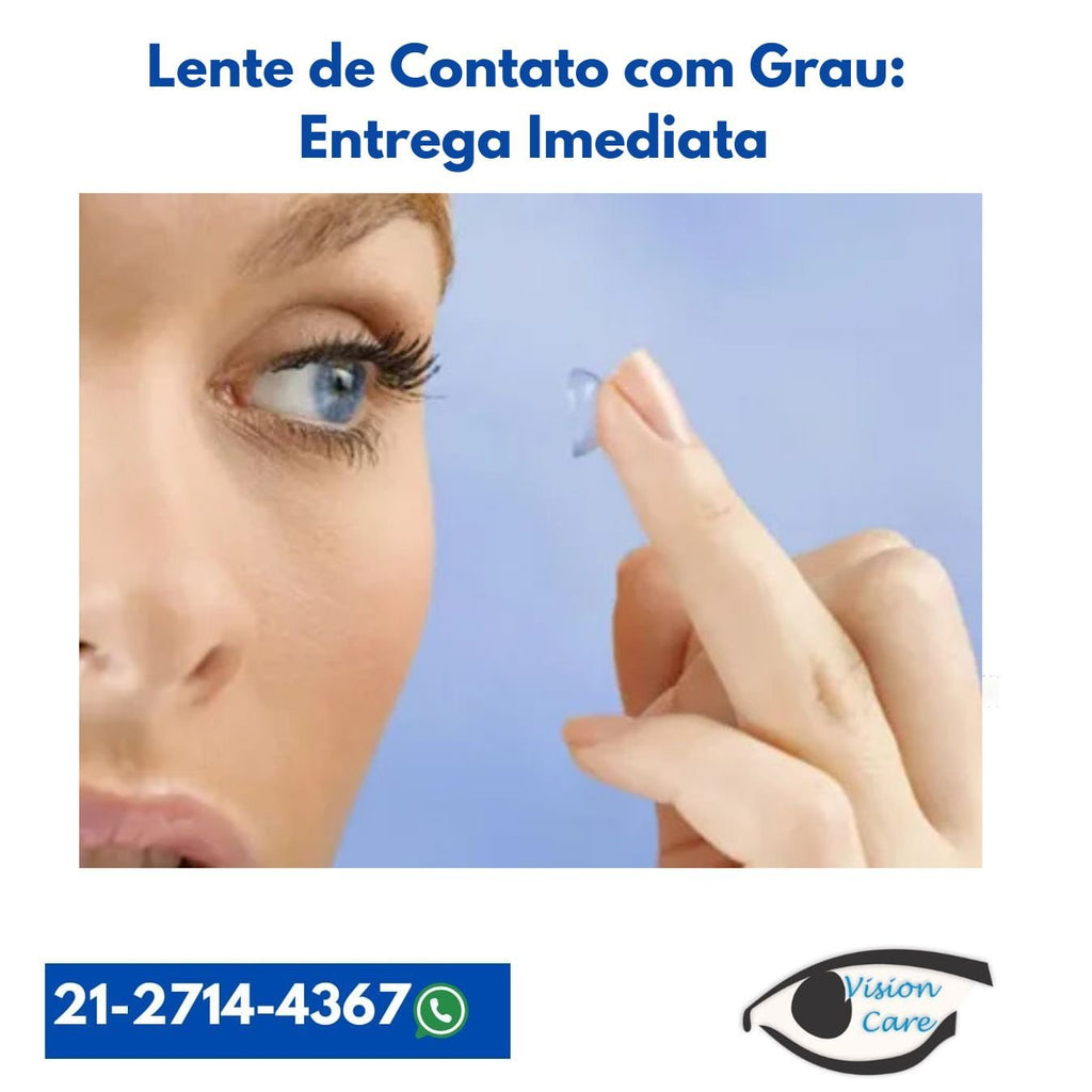 Lente de Contato com Grau: Entrega Imediata