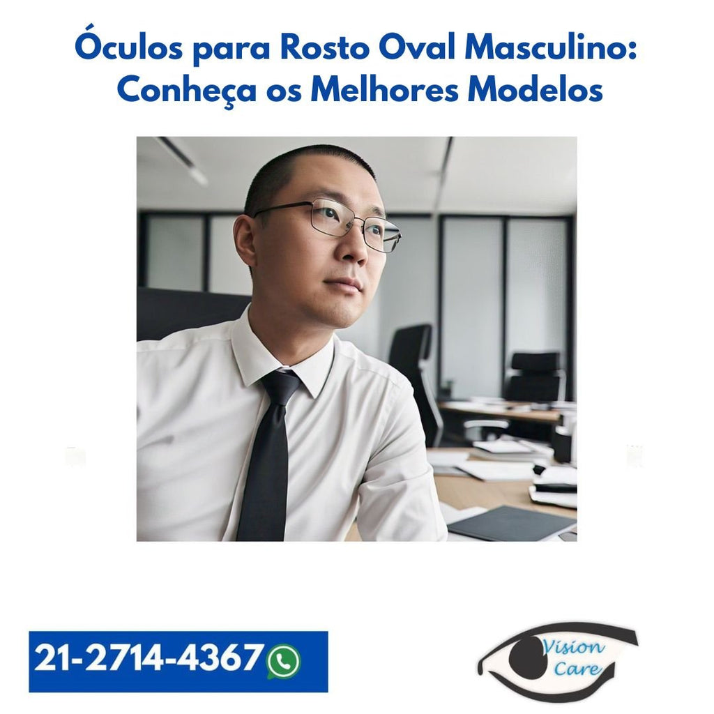 Óculos Rosto Oval Masculino