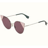 Óculos de Sol Fendi Lei Ff0190/S 010 0M 57 Rosa prateado/Lilás