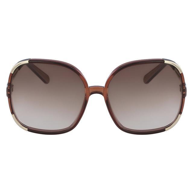 Óculos De Sol Injetado Chloé Myrte Ce719S - Marrom otica-vision-care