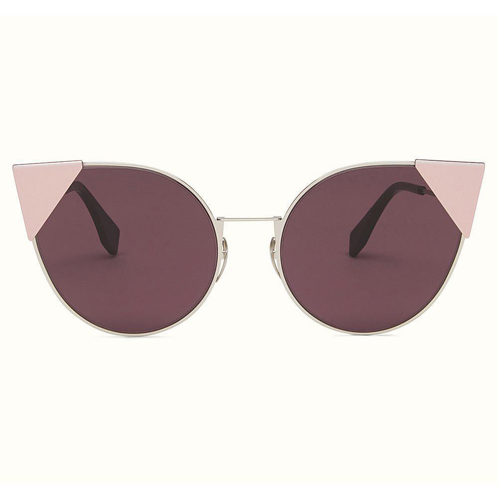 Óculos de Sol Fendi Lei Ff0190/S 010 0M 57 Rosa prateado/Lilás Fendi