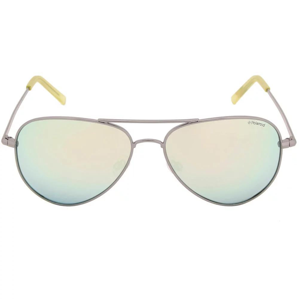 Óculos Polaroid Pld6012/N 6Lb Jb 56 Prata/Cinza Polarizado otica-vision-care