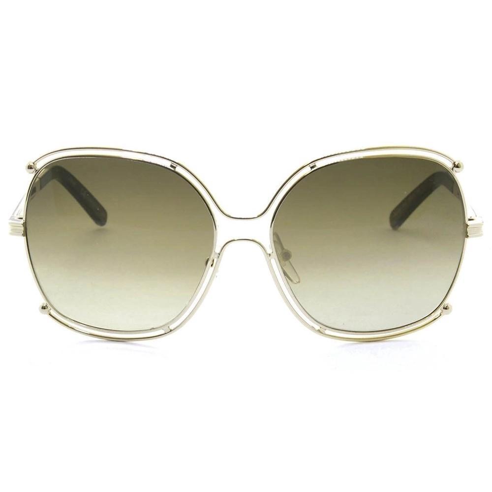 Óculos De Sol Chloé Ce129S 750 59 - Dourado / Verde otica-vision-care