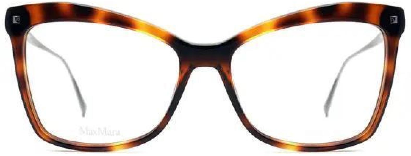Óculos De Grau Max Mara Mm1288 Oqb 55 - Havana otica-vision-care