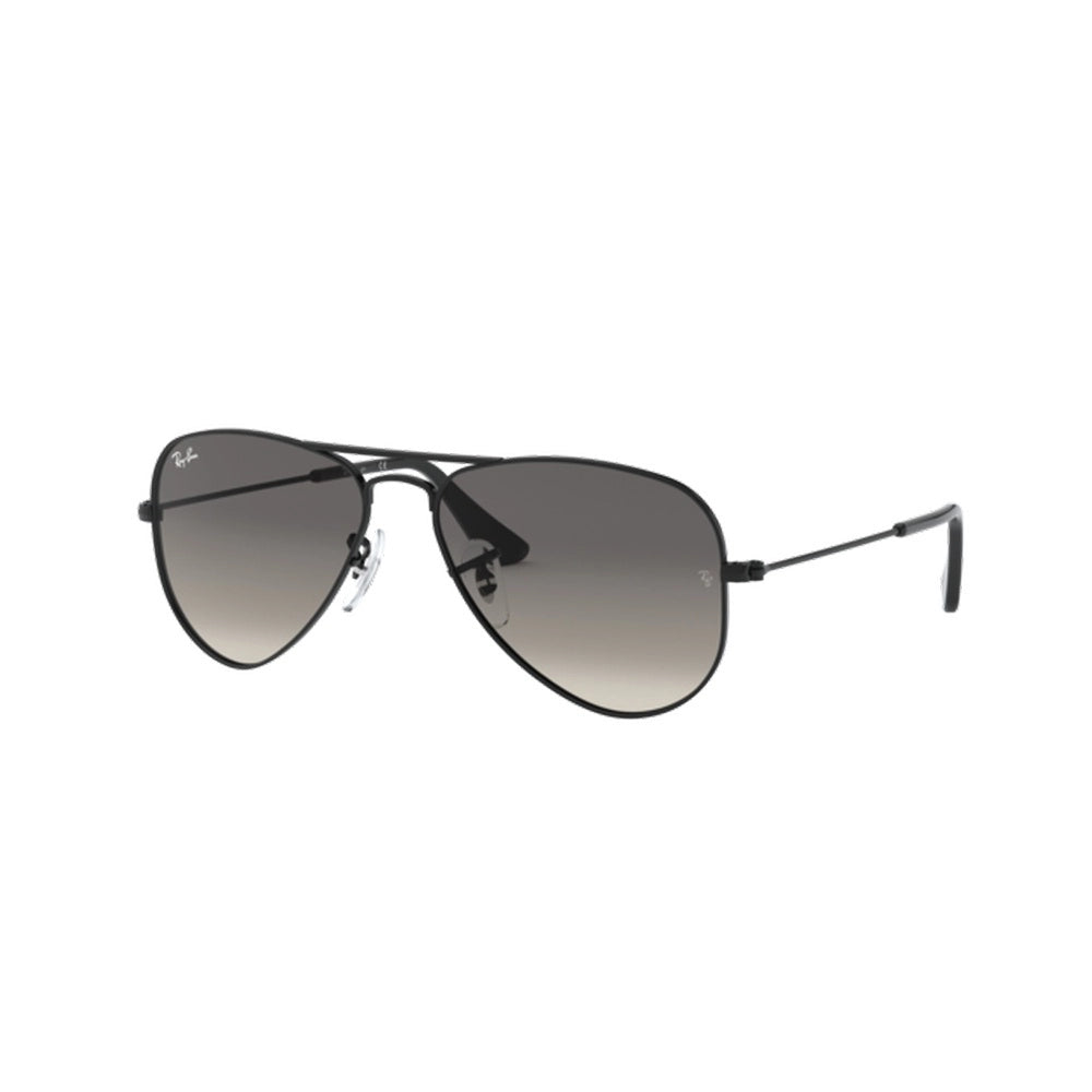 Óculos Solar Ray Ban Junior Aviador Rb9506s 220/11 52 Preto Brilho Lente Cinza Degradê Ray-Ban