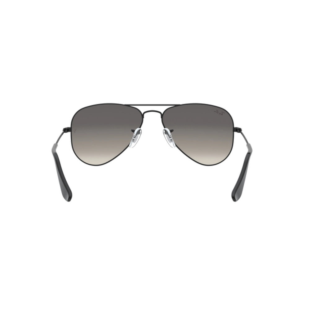 Óculos Solar Ray Ban Junior Aviador Rb9506s 220/11 52 Preto Brilho Lente Cinza Degradê Ray-Ban