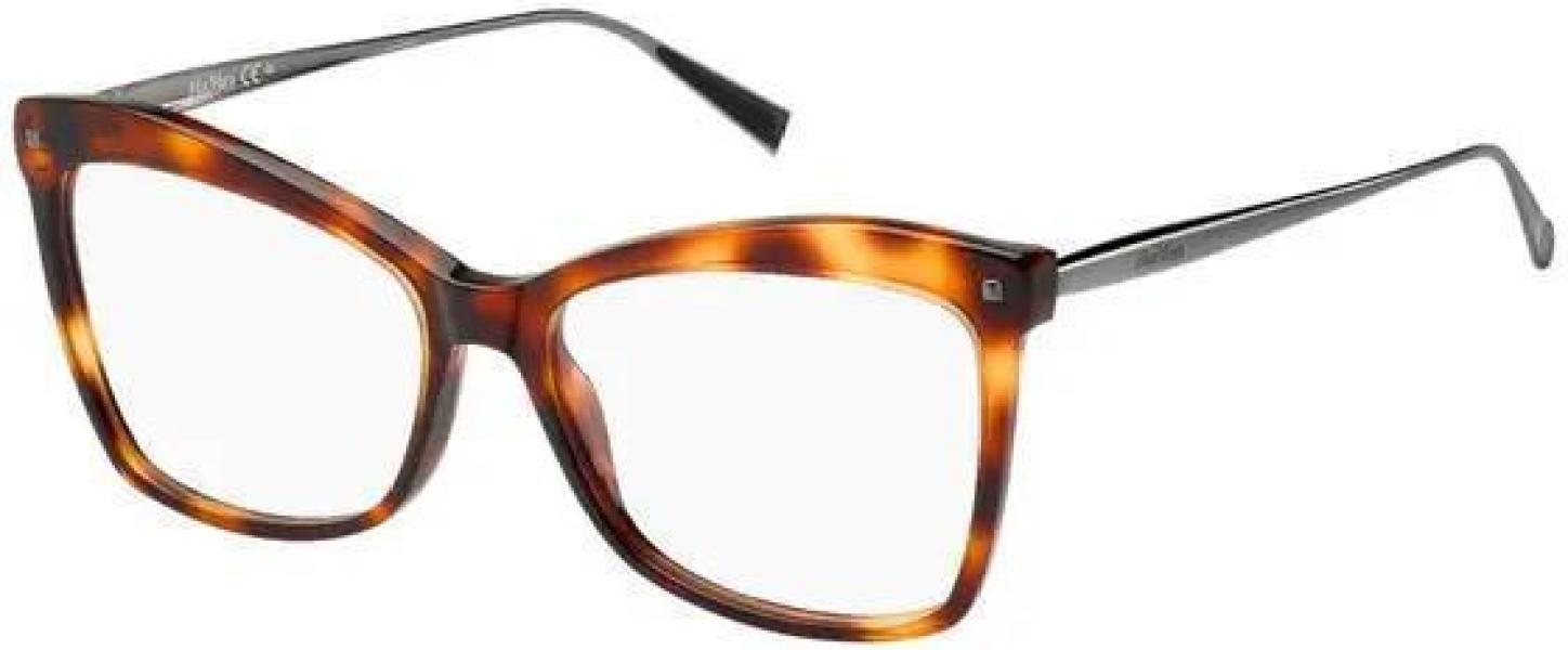 Óculos De Grau Max Mara Mm1288 Oqb 55 - Havana otica-vision-care