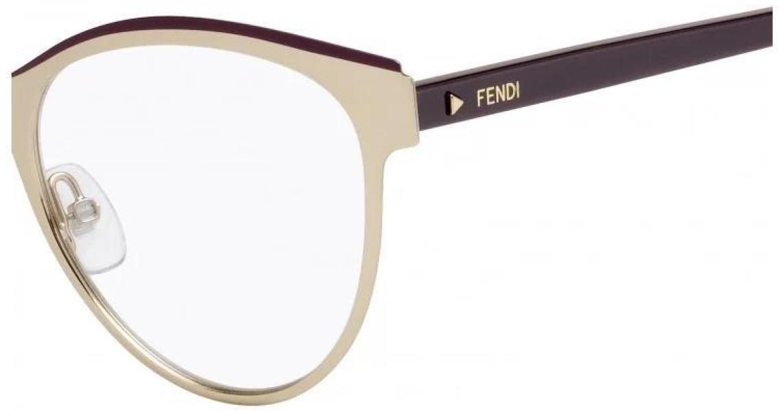 Óculos Fendi Ff0278 Vo1 53 +AC0- Dourado/Vermelho +AC0- 3 otica-vision-care