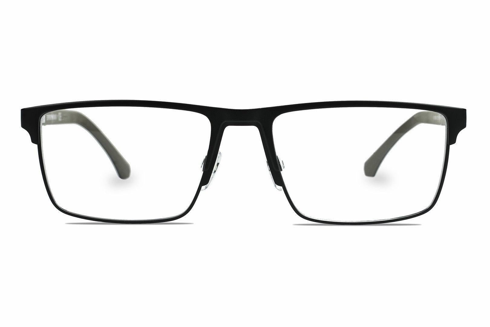 Óculos Empório Armani EA1095 - Preto Rectangular 55-18 otica-vision-care