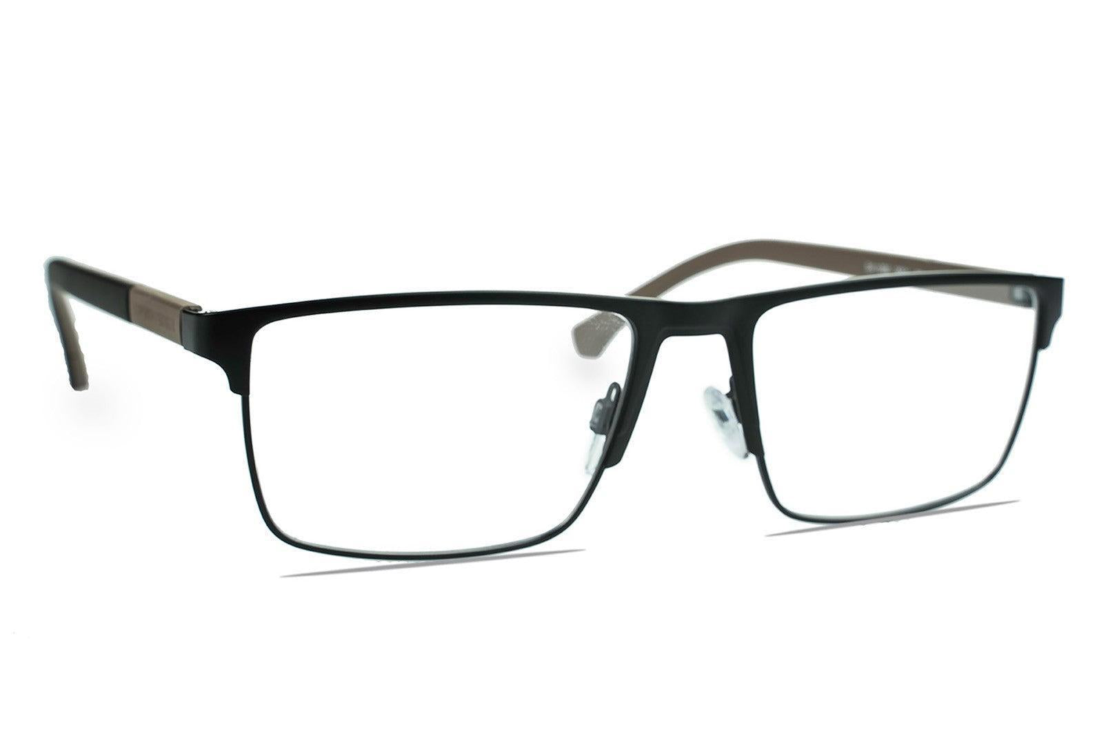 Óculos Empório Armani EA1095 - Preto Rectangular 55-18 otica-vision-care