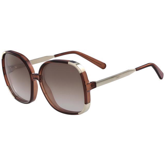 Óculos De Sol Injetado Chloé Myrte Ce719S - Marrom otica-vision-care