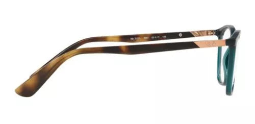 Óculos Grau Ray Ban Rb7157 5857 52 Verde Marrom Ray-Ban