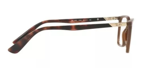 Óculos de Grau Ray-Ban Rb7137l 5746 53mm Marrom Ray-Ban