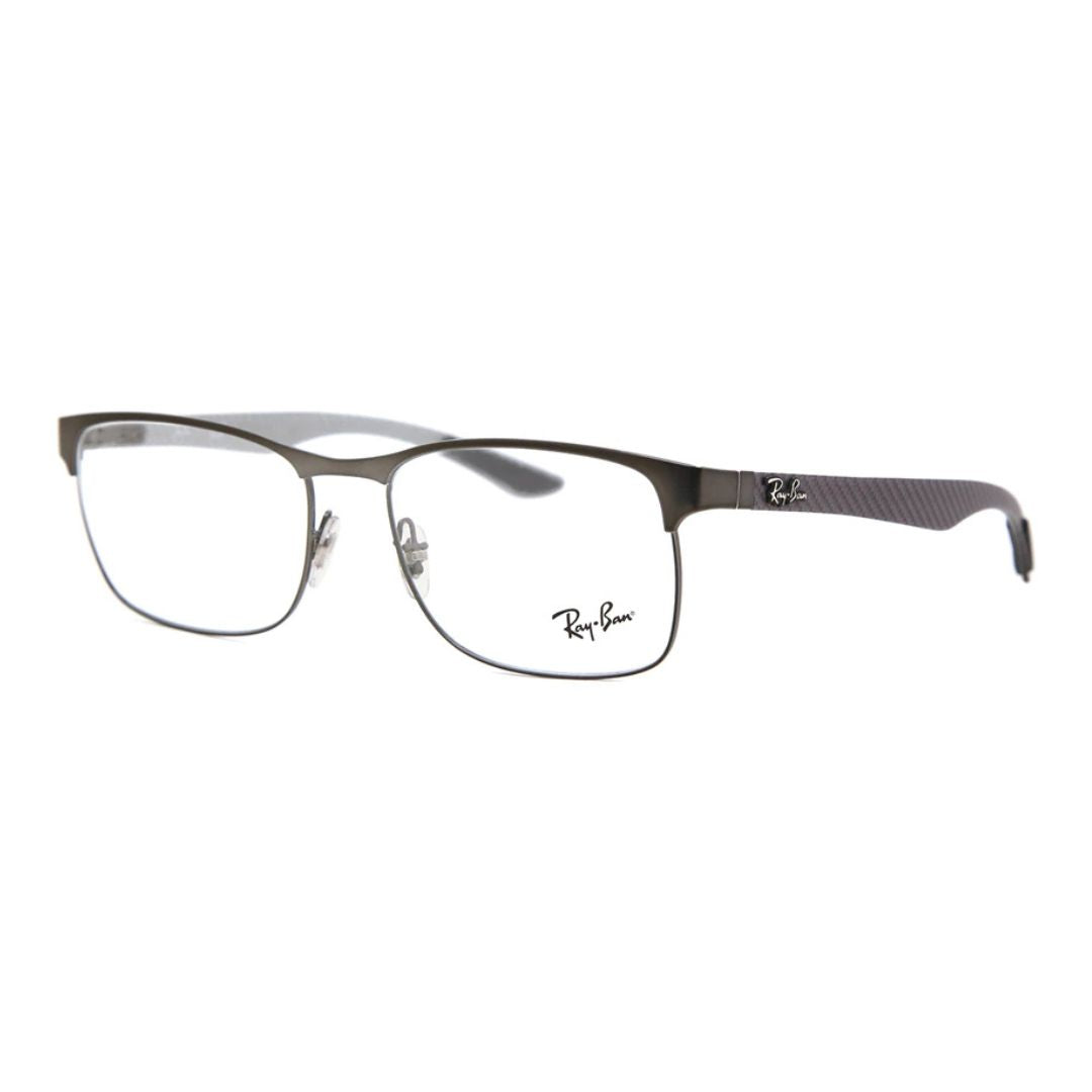 Óculos de Grau Ray-Ban RX8416 2620 Matte Gunmetal Fibra de Carbono Ray-Ban