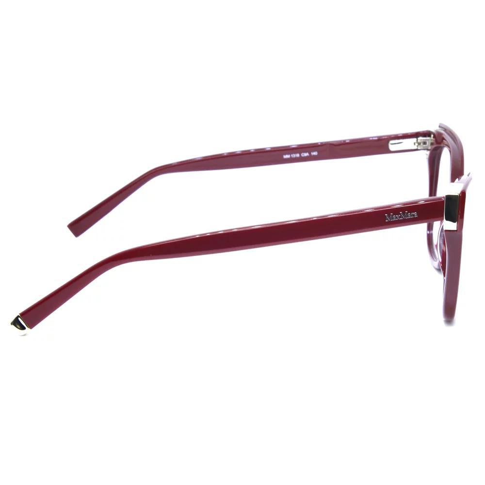Óculos de Grau Max Mara Mm1318 C9A 51 Vermelho Escuro Gatinho Max Mara