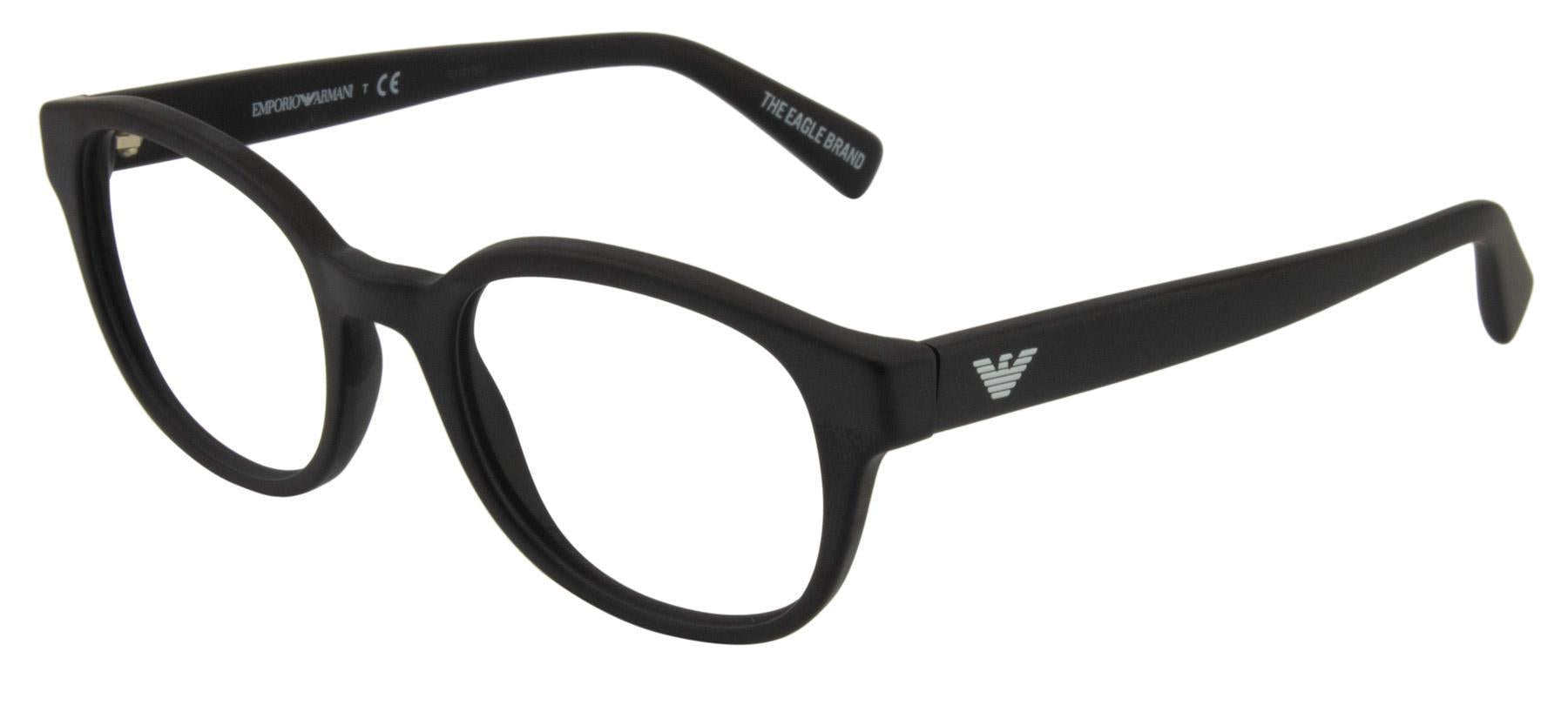 Óculos de Grau Emporio Armani Ea3161 Preto Fosco 5042 51 - Ótica Vision Care