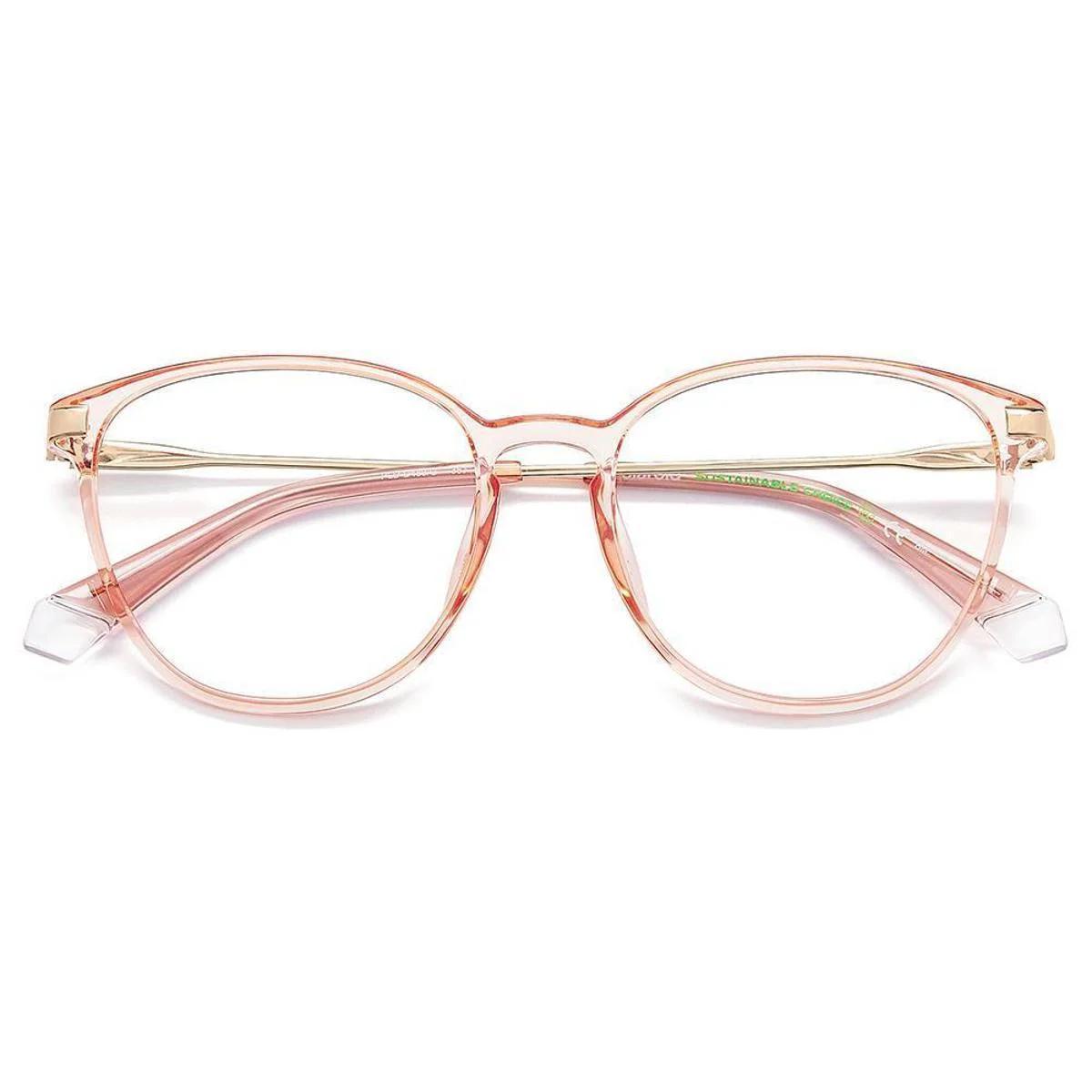 Armação De Óculos Polaroid Pld D489/G 35J - 52 Rosa - Ótica Vision Care