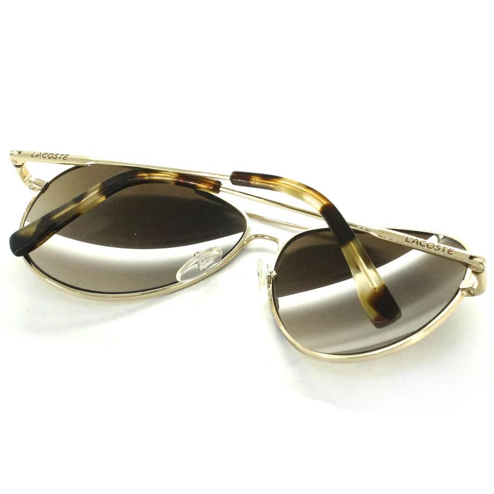 Óculos Lacoste L174S 714 58 Dourado/Marrom otica-vision-care
