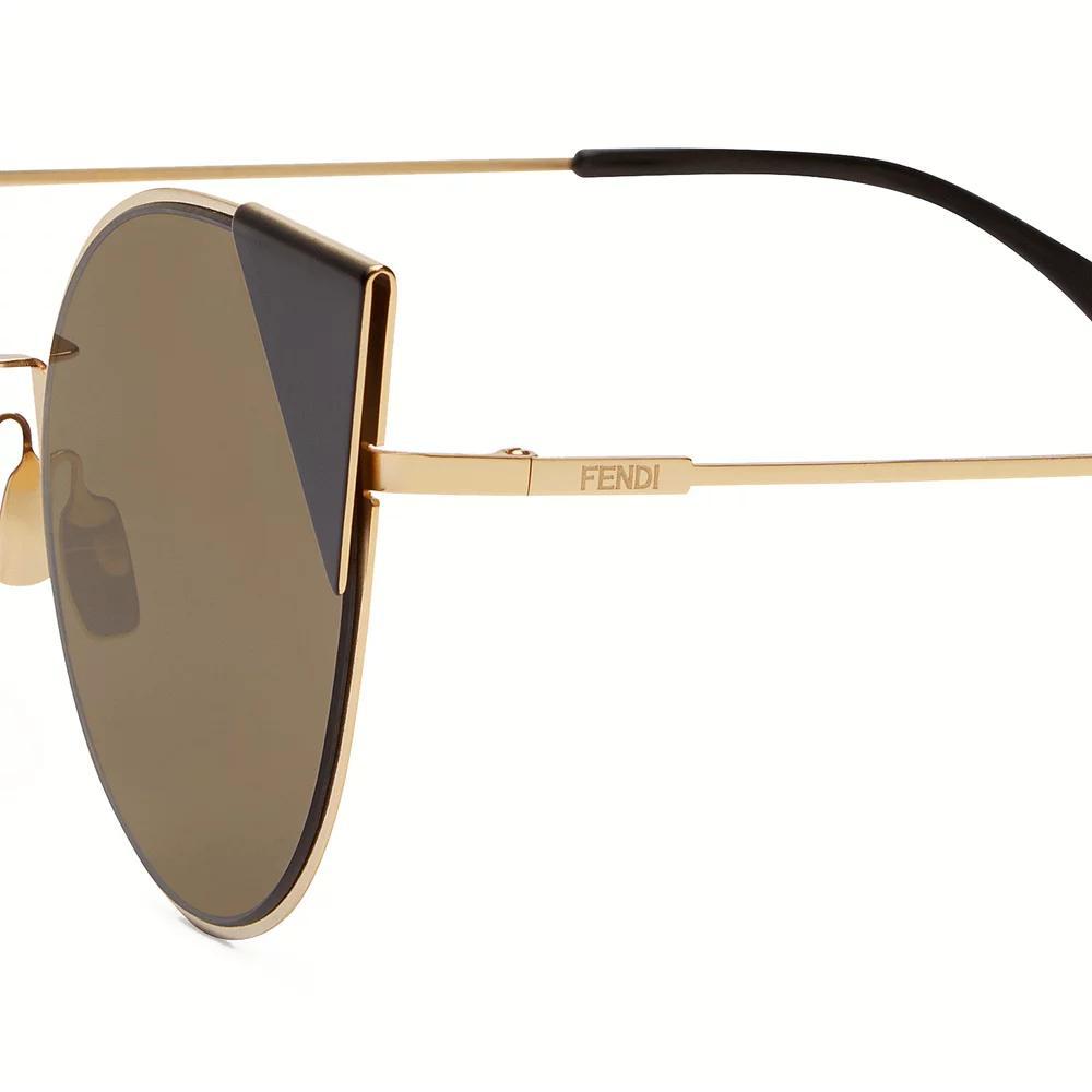 Óculos Fendi Lei Ff0190/S 000 2M 57 Pretodourado/Marrom otica-vision-care