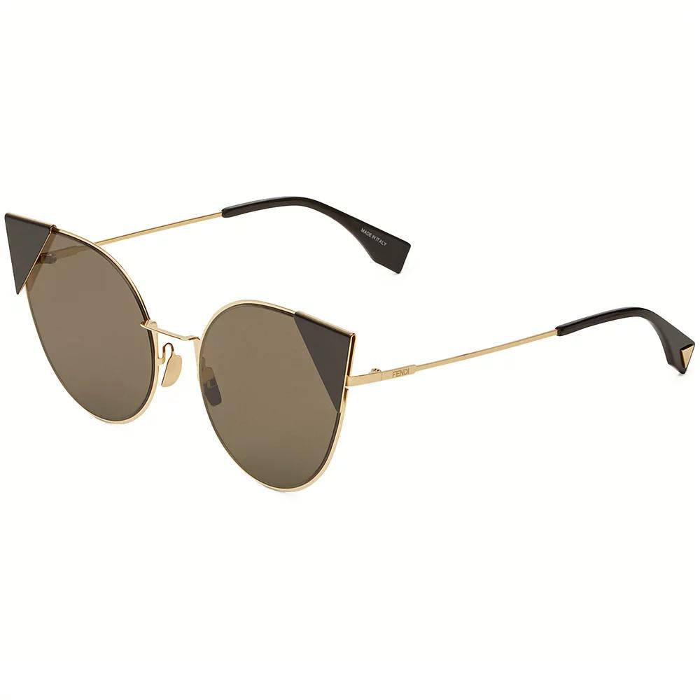 Óculos Fendi Lei Ff0190/S 000 2M 57 Pretodourado/Marrom otica-vision-care