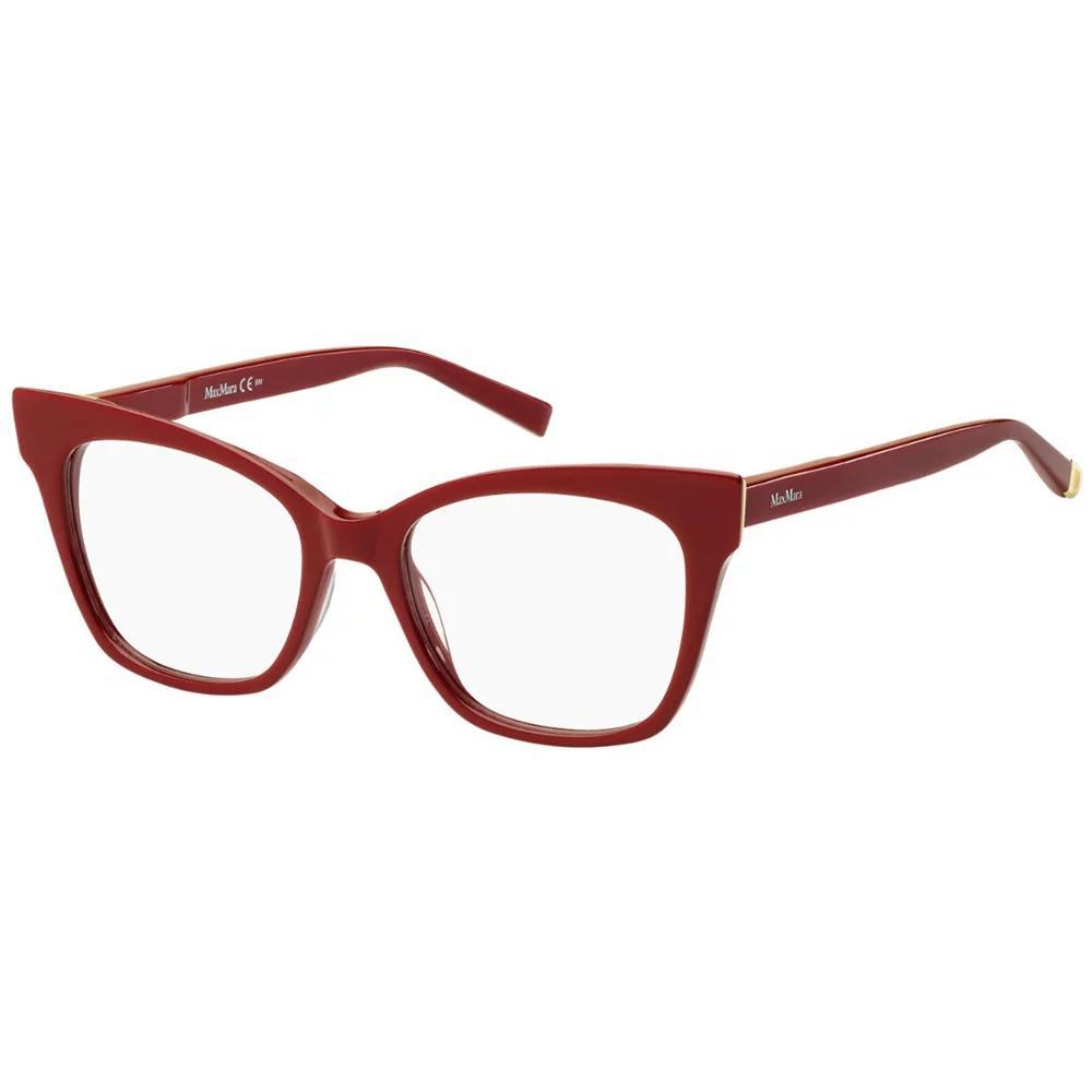 Óculos de Grau Max Mara Mm1318 C9A 51 Vermelho Escuro Gatinho Max Mara