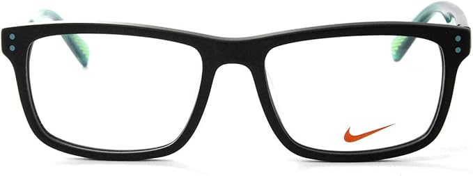 Óculos de Grau Nike Infantil 5536 001 49 - Preto/Verde Translúcido - Ótica Vision Care