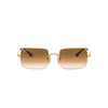 Óculos de Sol Ray Ban Rectangle RB 1969L 9147/51 - Dourado/Marrom Degrade