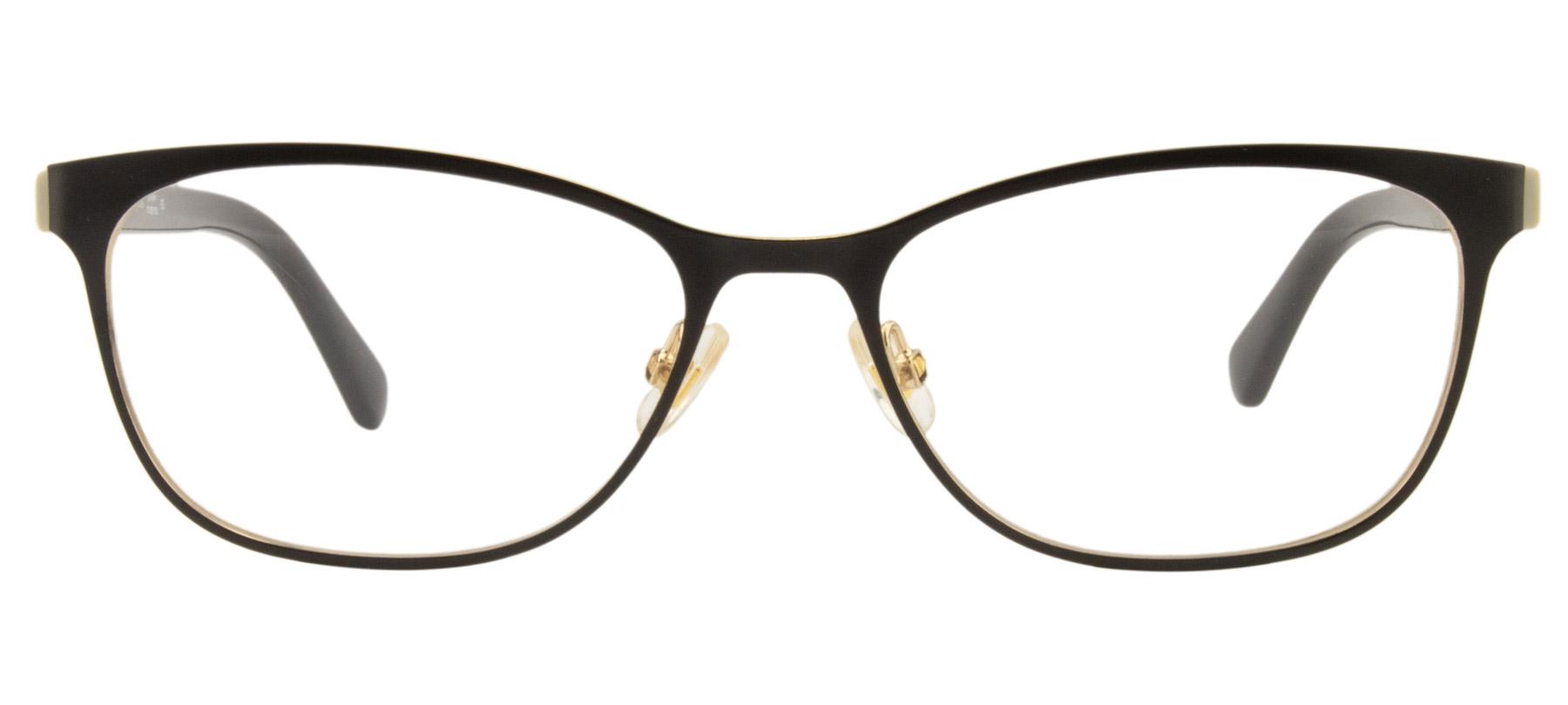 Óculos de Grau Kate Spade Jonae - Preto/Dourado - 807/53 Kate Spade