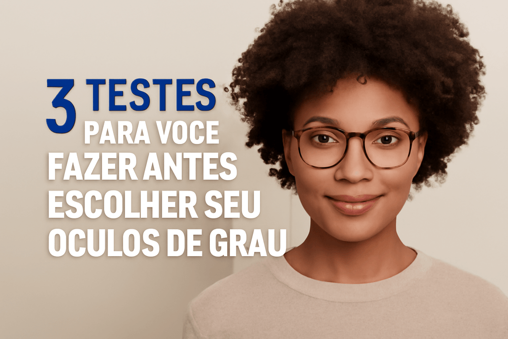 3 Testes para Você Fazer Antes de Escolher Seu Óculos de Grau
