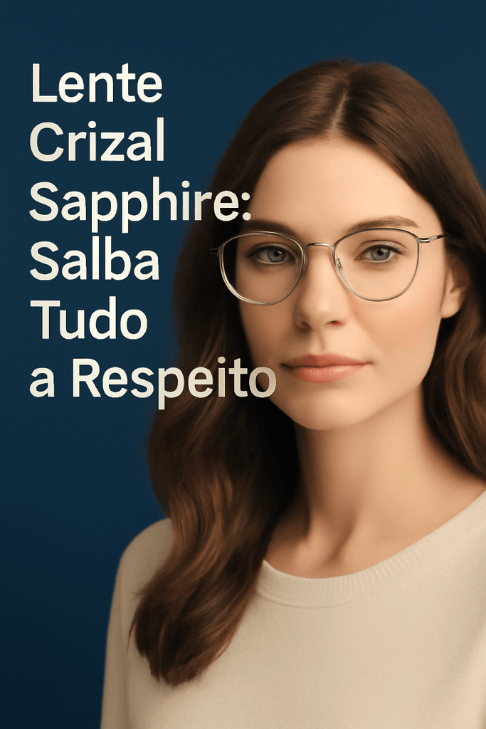 Lente Crizal Sapphire: Saiba Tudo a Respeito