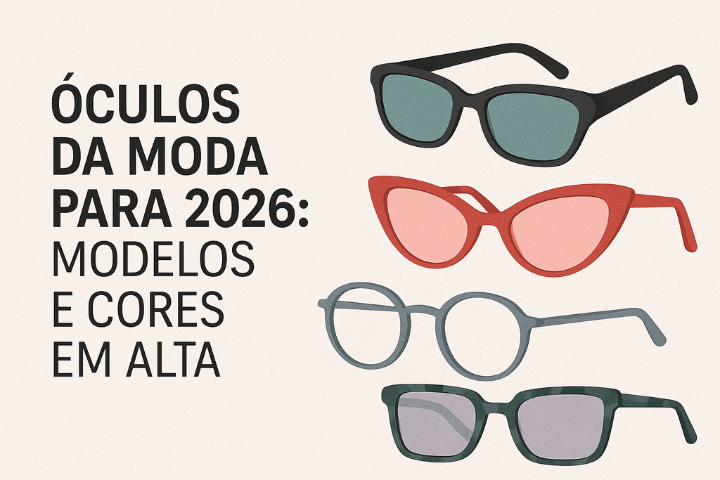 Óculos da Moda para 2026: Modelos e Cores em Alta