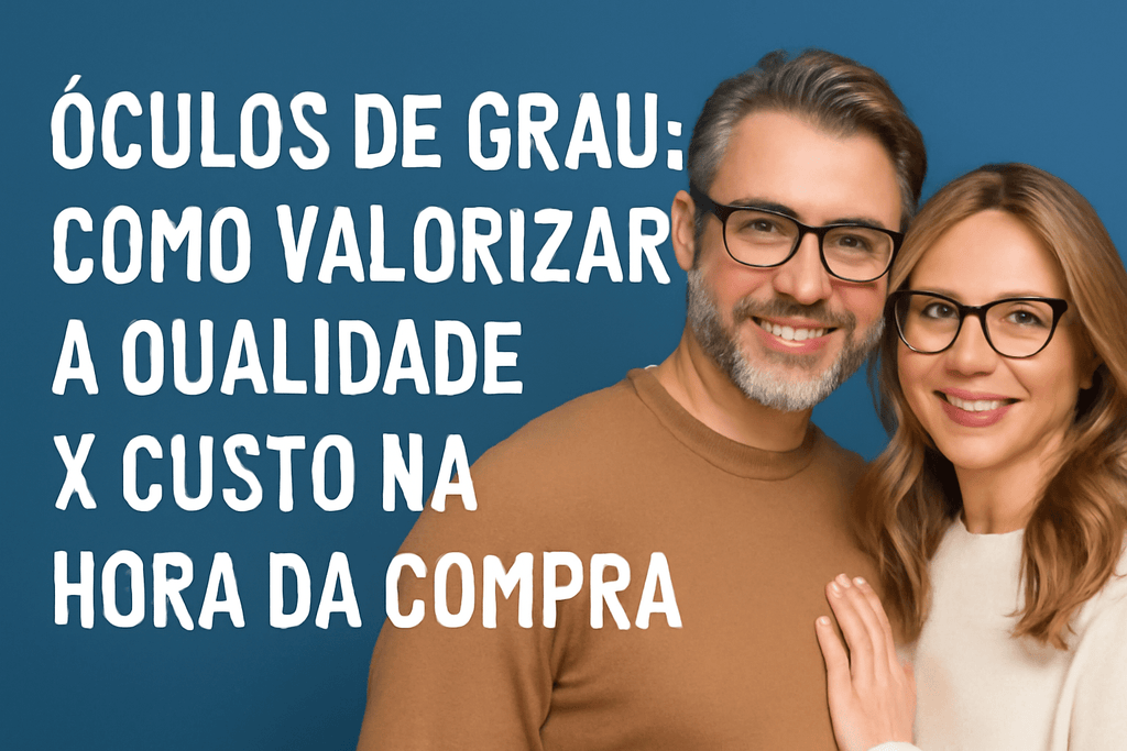 ÓCULOS DE GRAU: COMO VALORIZAR A QUALIDADE X CUSTO