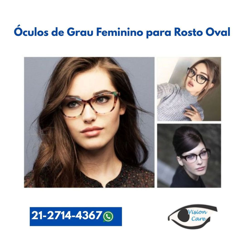 Óculos de Grau Feminino para Rosto Oval