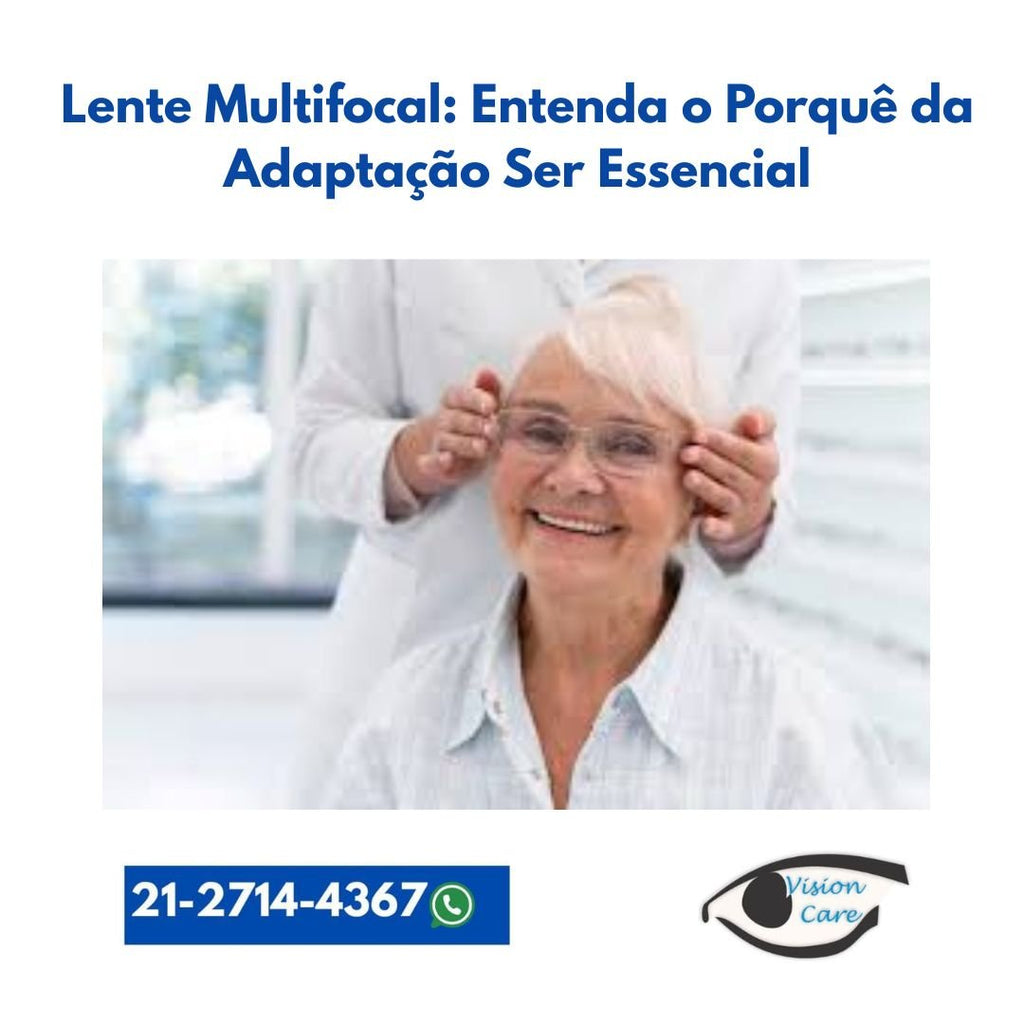 Óculos multifocal com lentes Transitions