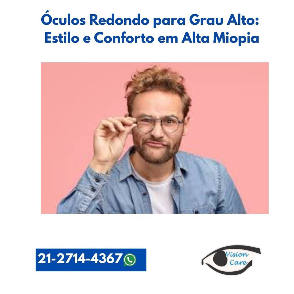 Óculos Redondo para Grau Alto: Estilo e Conforto em Alta Miopia