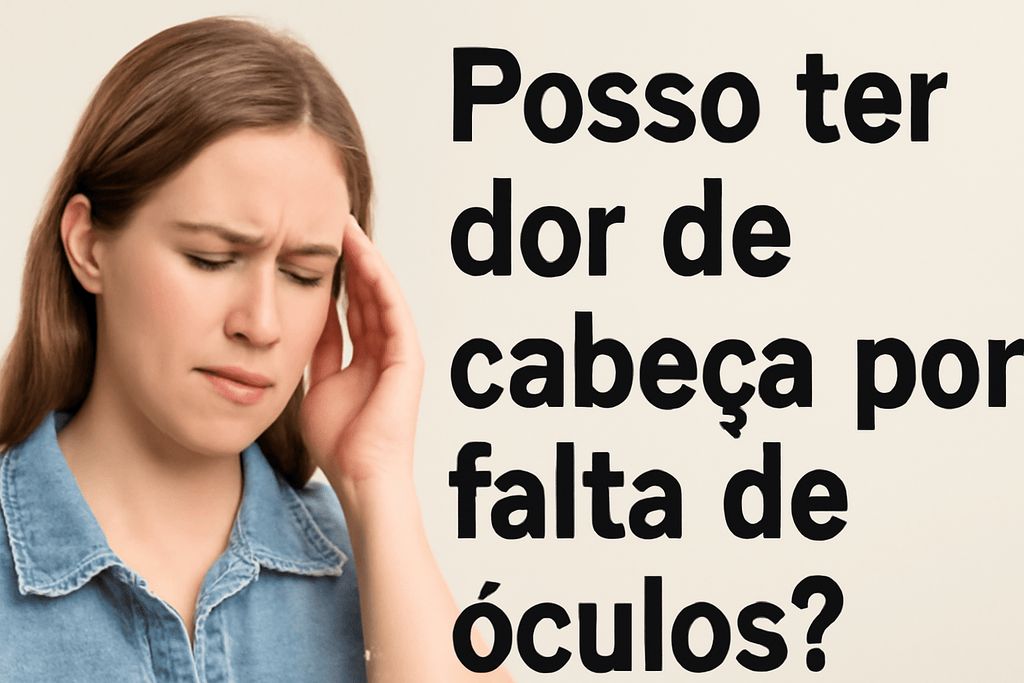 Posso Ter Dor de Cabeça por Falta de Óculos?