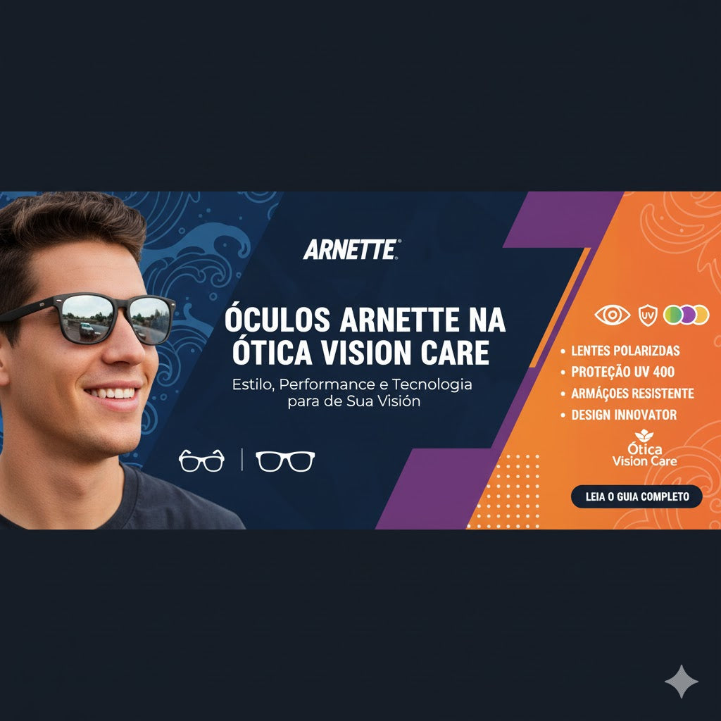 Óculos de Grau e Sol Arnette na Ótica Vision Care