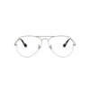 Óculos de Grau Ray-Ban Aviator Gaze RB6589 2538 59 - Silver