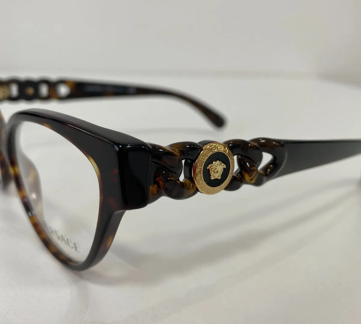 Óculos de Grau Versace Ve3305 108 55-17 Tartaruga Brilho Tartaruga Versace