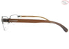 Óculos de Grau Arnette AN6117l 701 55 fny Metal Chumbo / Acetato Marrom