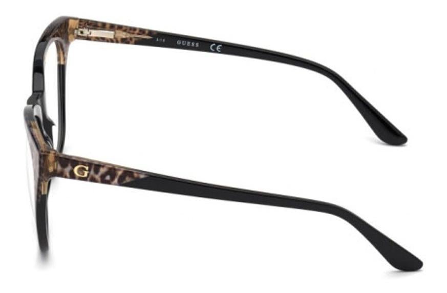 Óculos Armação Guess Gu2819 001 Feminino Gatinho Preto - Ótica Vision Care