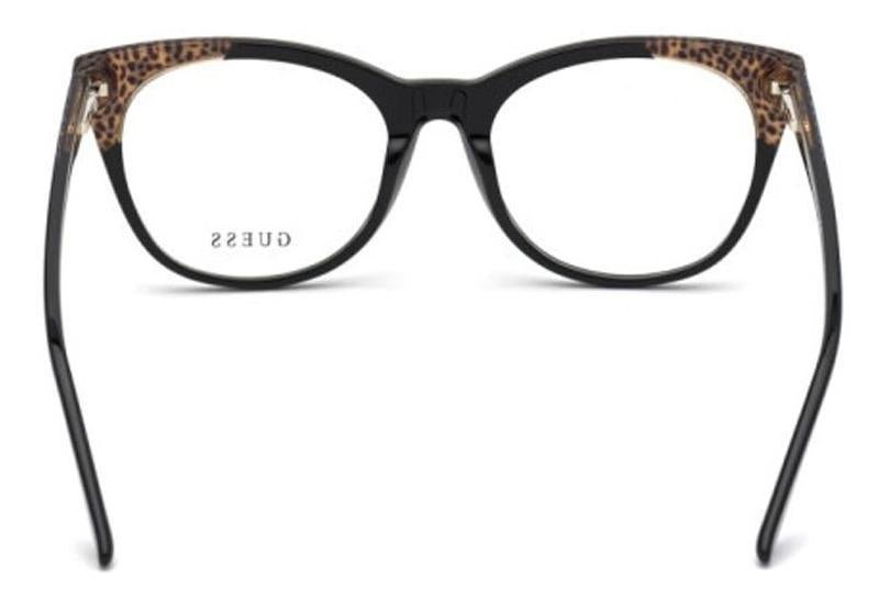 Óculos Armação Guess Gu2819 001 Feminino Gatinho Preto - Ótica Vision Care