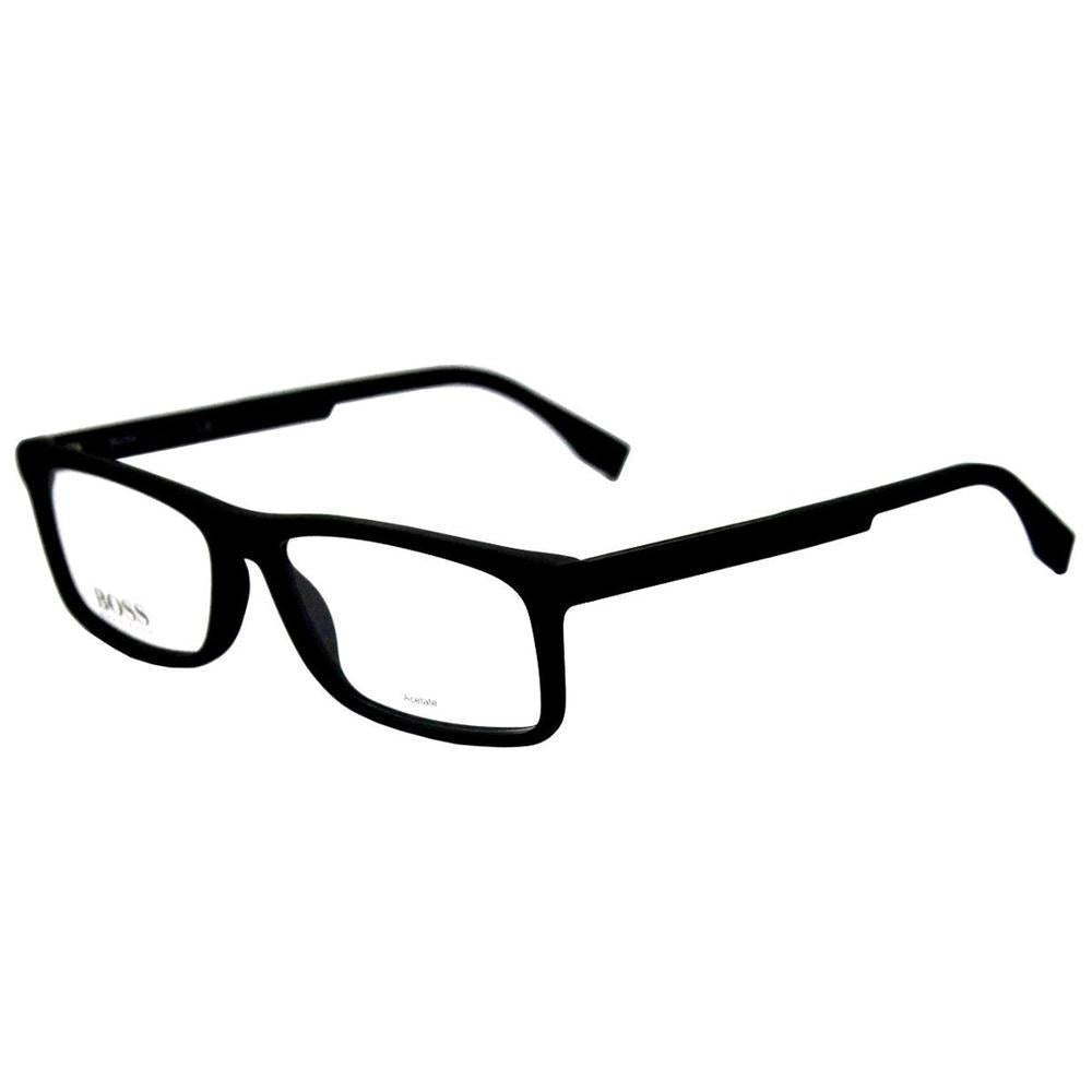 Óculos de Grau Boss 0774 Preto/Carbono - Masculino - Ótica Vision Care