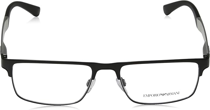 Óculos de Grau Emporio Armani EA1075 3001 Preto Lente Tam 55