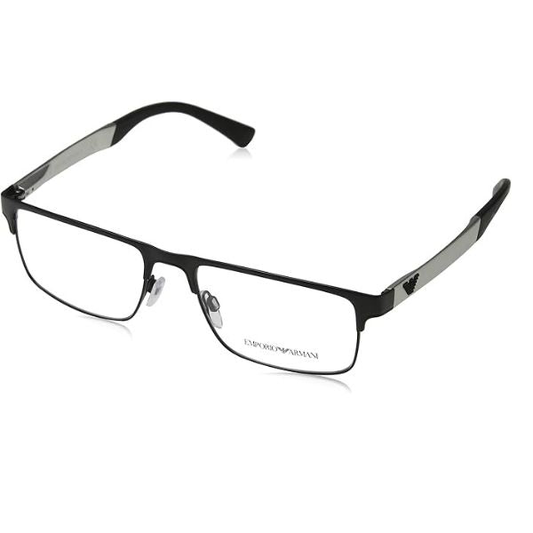 Óculos de Grau Emporio Armani EA1075 3001 Preto Lente Tam 55